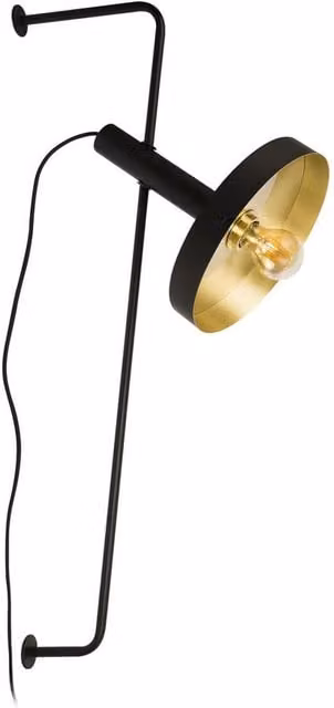Faro Whizz Modern Metal Wall Light in Yellow and Gold/Brass