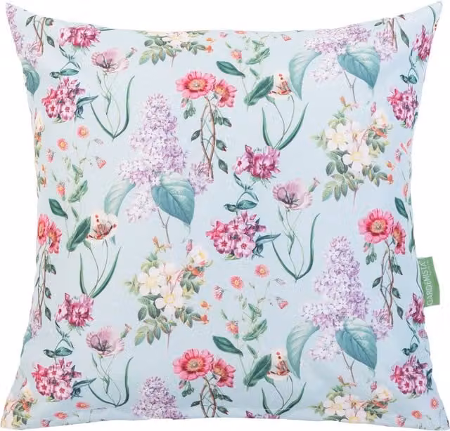 Gardenista Flower Meadow Blue Floral Printed Outdoor Scatter Cushion