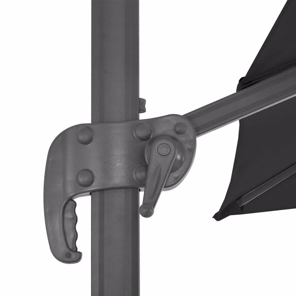 Berkfield Home Elegant Cantilever Garden Umbrella with Aluminium Pole, Anthracite and Black, W/D/H: 300 x 300 x 258 cm – 4
