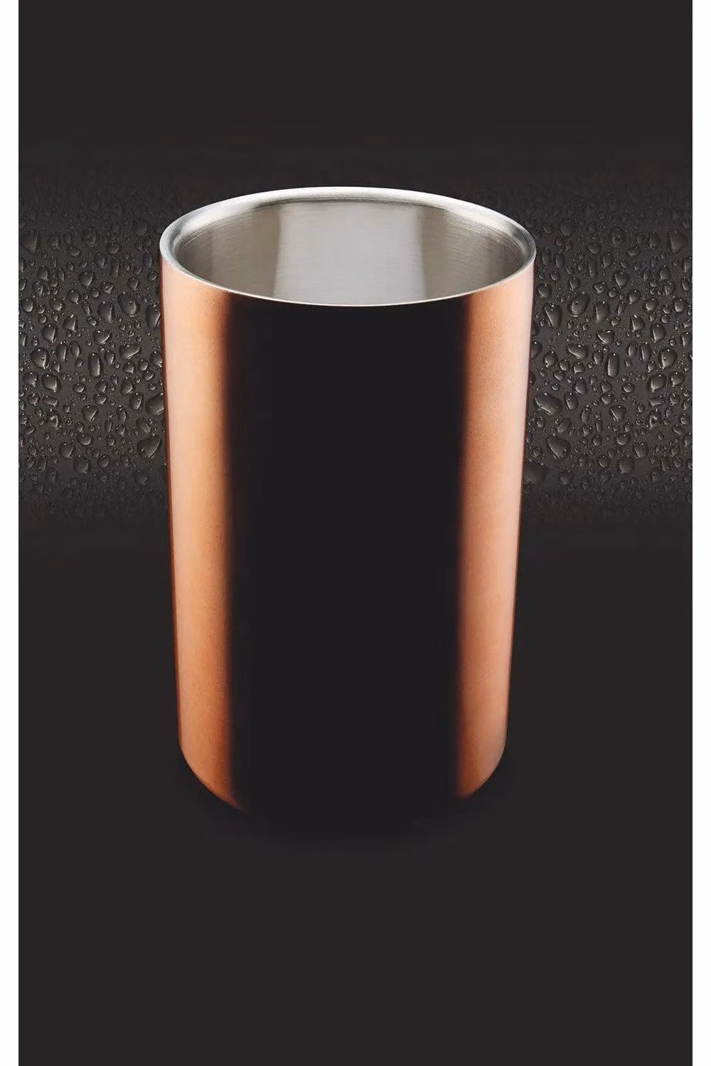 BarCraft Double Walled Insulated Stainless Steel Wine Cooler in Copper, Silver or Bronze – 2