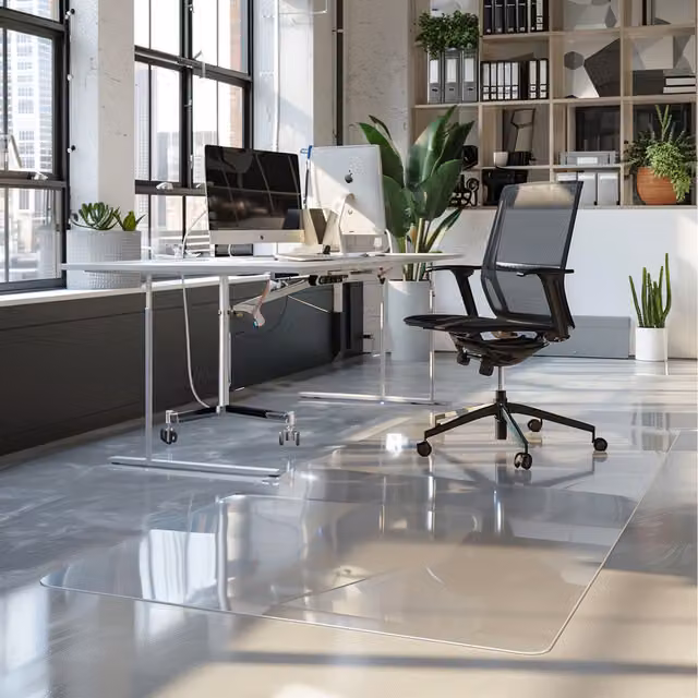 Nicoman Transparent Plastic Floor Protector Mat