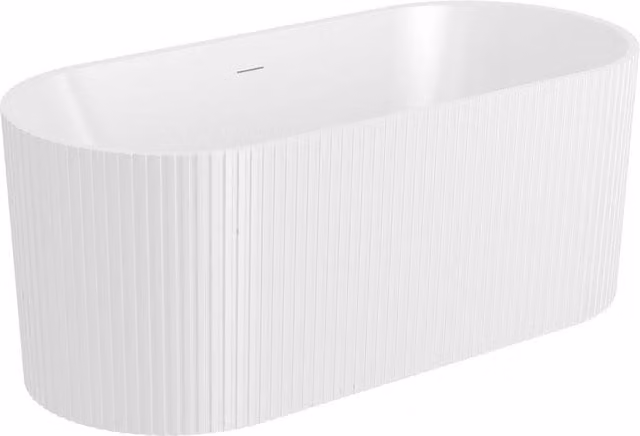 Balterley Traditional Single Ended Oval Bath, Gloss White, W/D/H: 150 x 75 x 58 cm