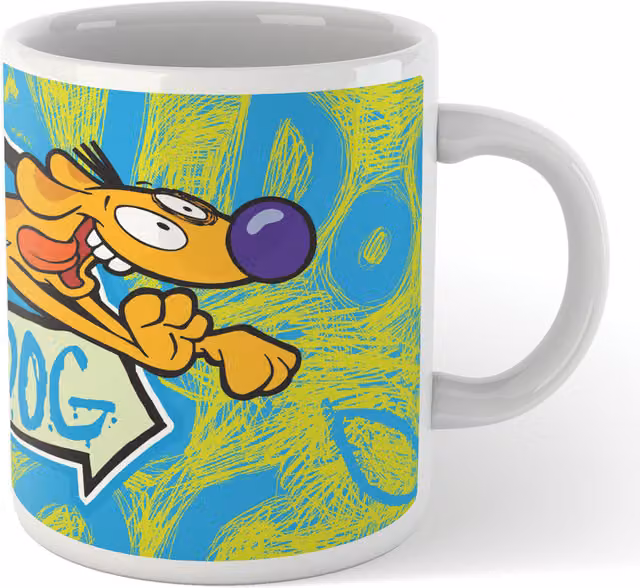 Official Nickelodeon CatDog Ceramic Mug in White