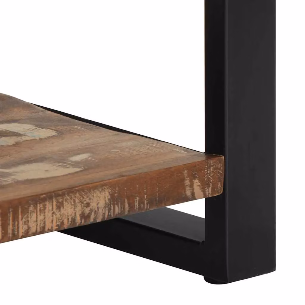 Berkfield Home Multicolour Reclaimed Solid Wood Console Table, W/D/H: 100 x 35 x 75 cm – 6