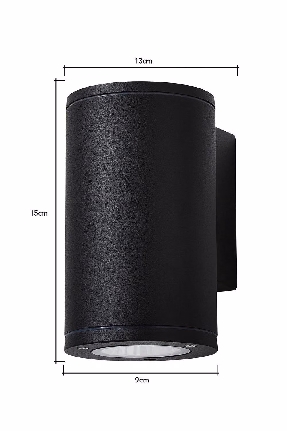 BHS Lighting Taylor Modern Up and Down Outdoor Wall Light in Black – 3
