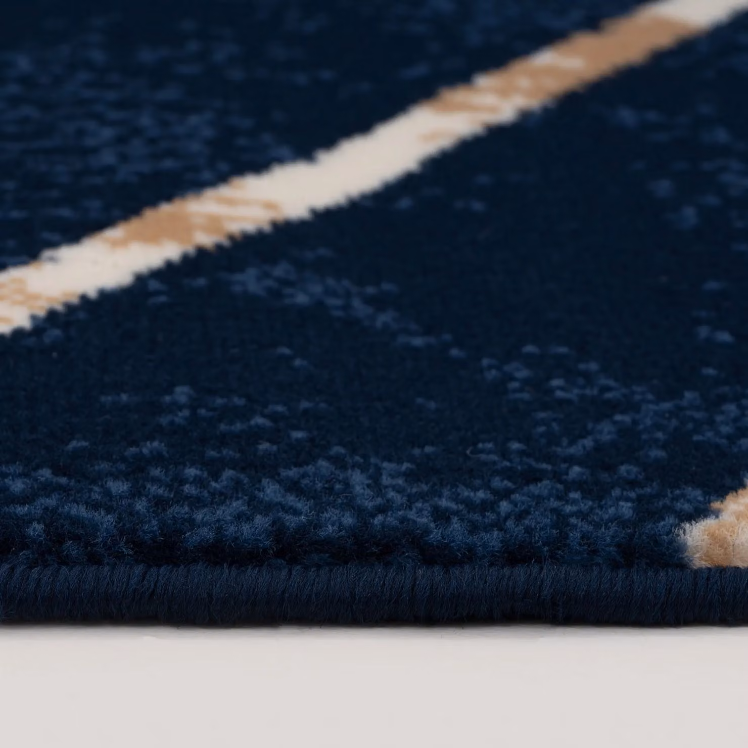 Kukoon Art Deco Geometric Design Area Rug in Navy Blue and Gold, W: 190 cm, D: 280 cm – 4