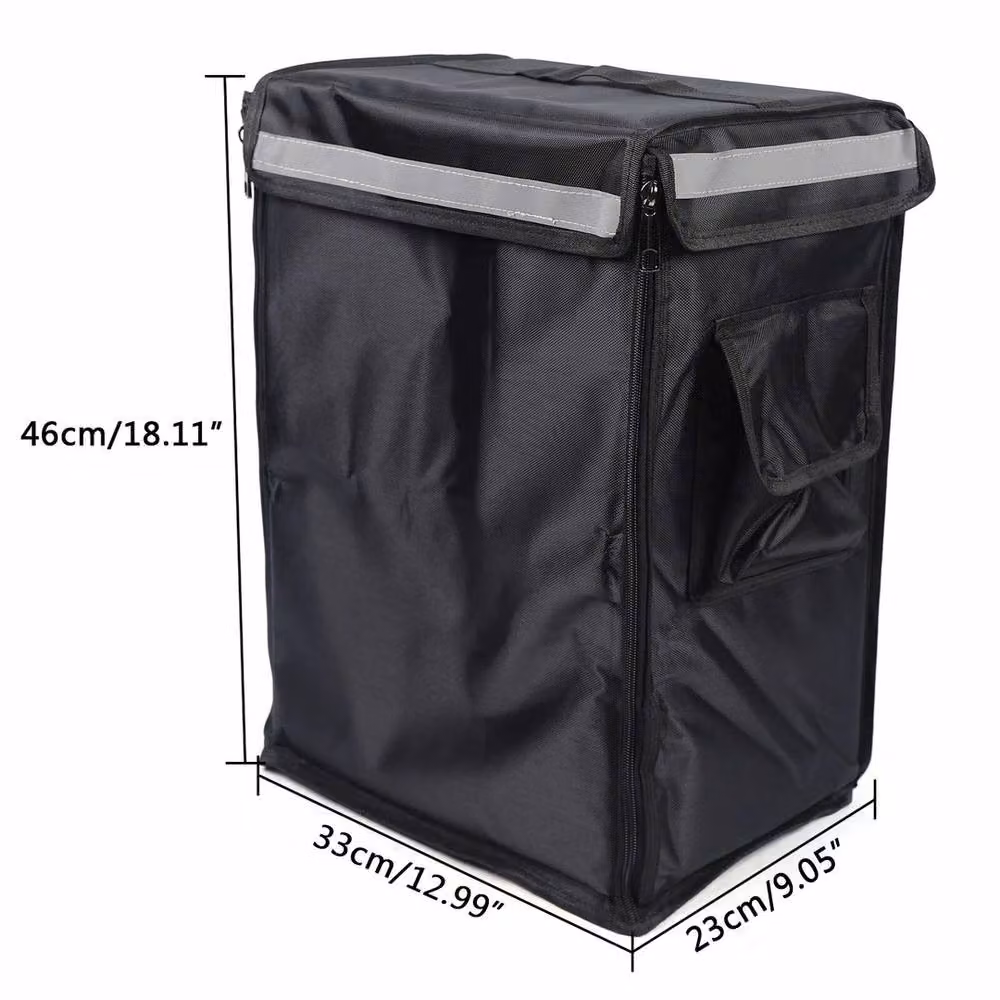 VOGREX 42L Large Insulated Thermal Delivery Backpack for Pizza and BBQ in Black – 2