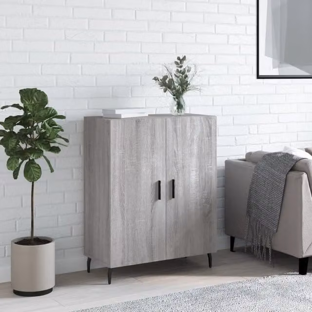 Berkfield Home Grey Sonoma Sideboard in Engineered Wood W/D/H: 69.5 x 34 x 90 cm – 1