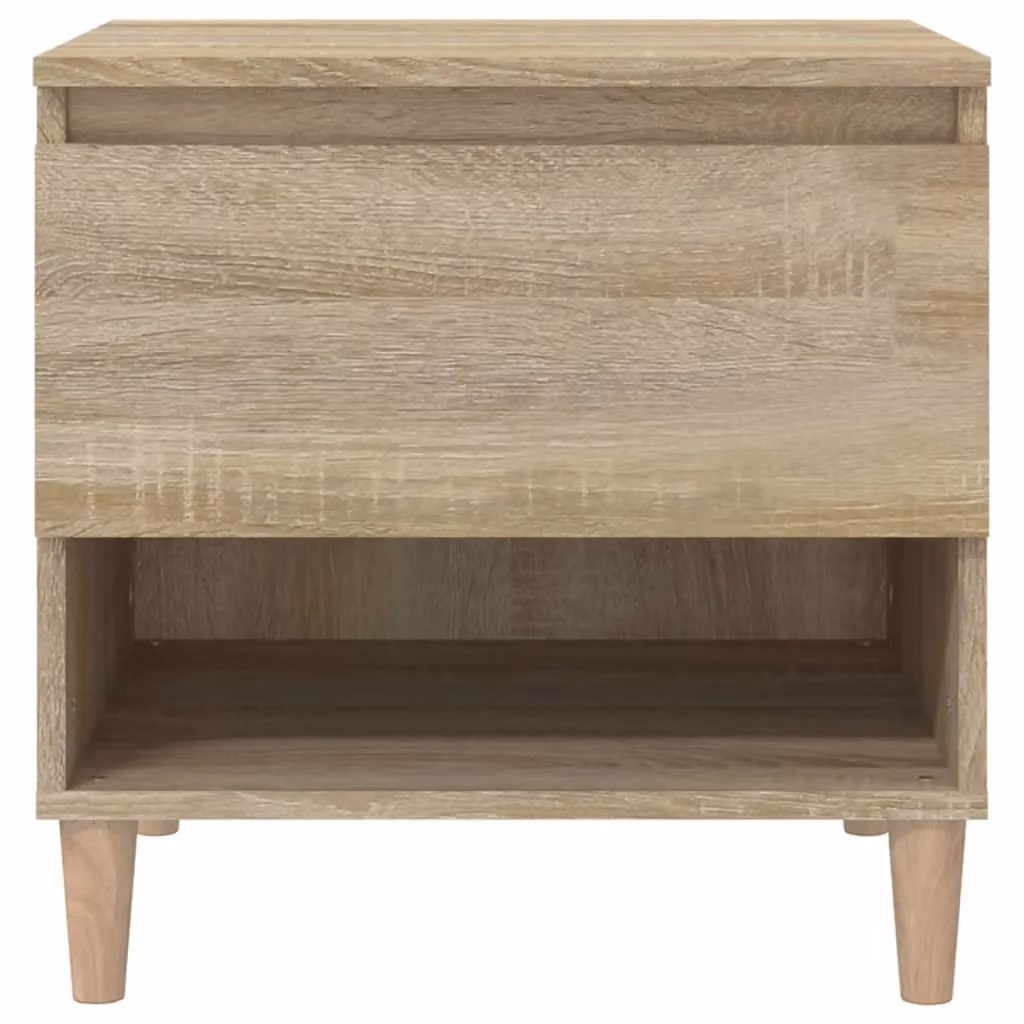 Berkfield Home Set of 2 Sonoma Oak Bedside Tables in Brown, W/D/H: 50 x 46 x 50 cm – 2