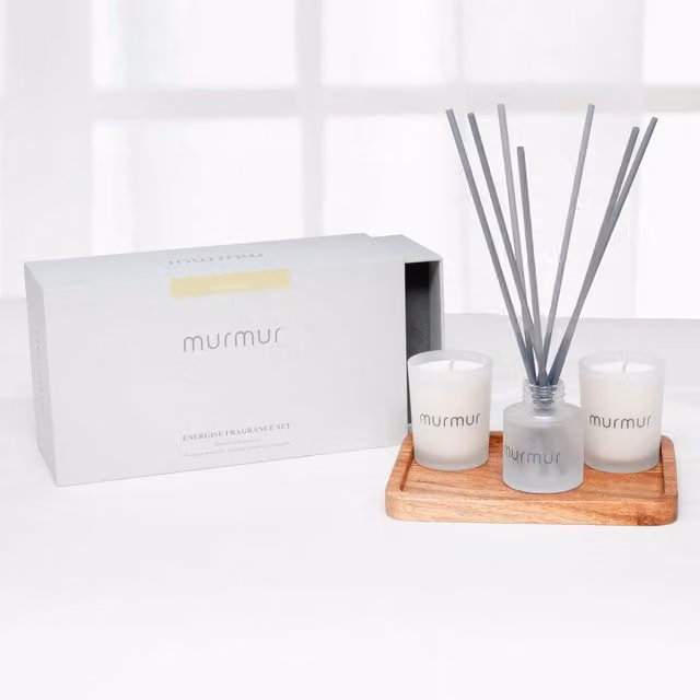 Murmur Energise Fragrance Gift Box in White