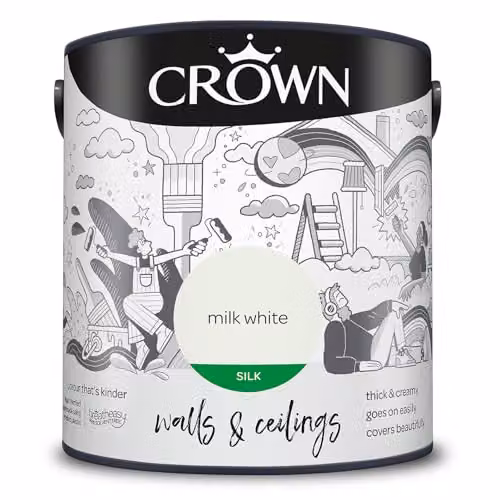 Crown Silk Satin Gloss Emulsion White 2.5 l – 4