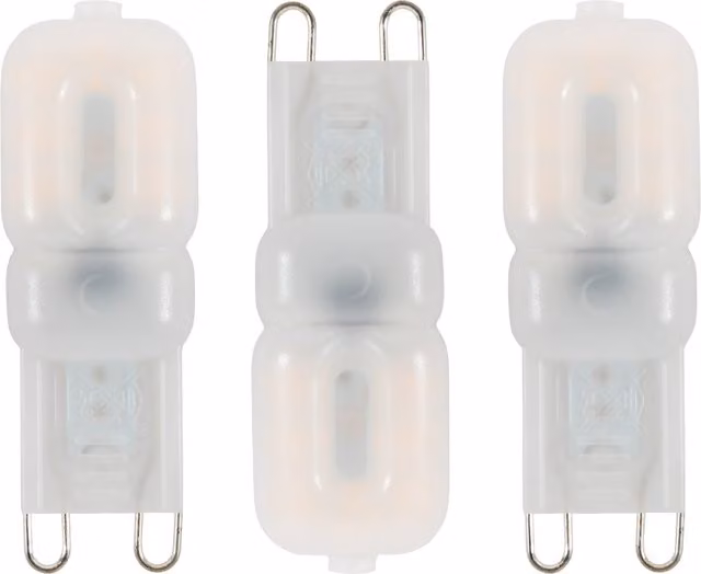 Litecraft Pack of 3 G9 LED Capsule Light Bulbs, Warm White