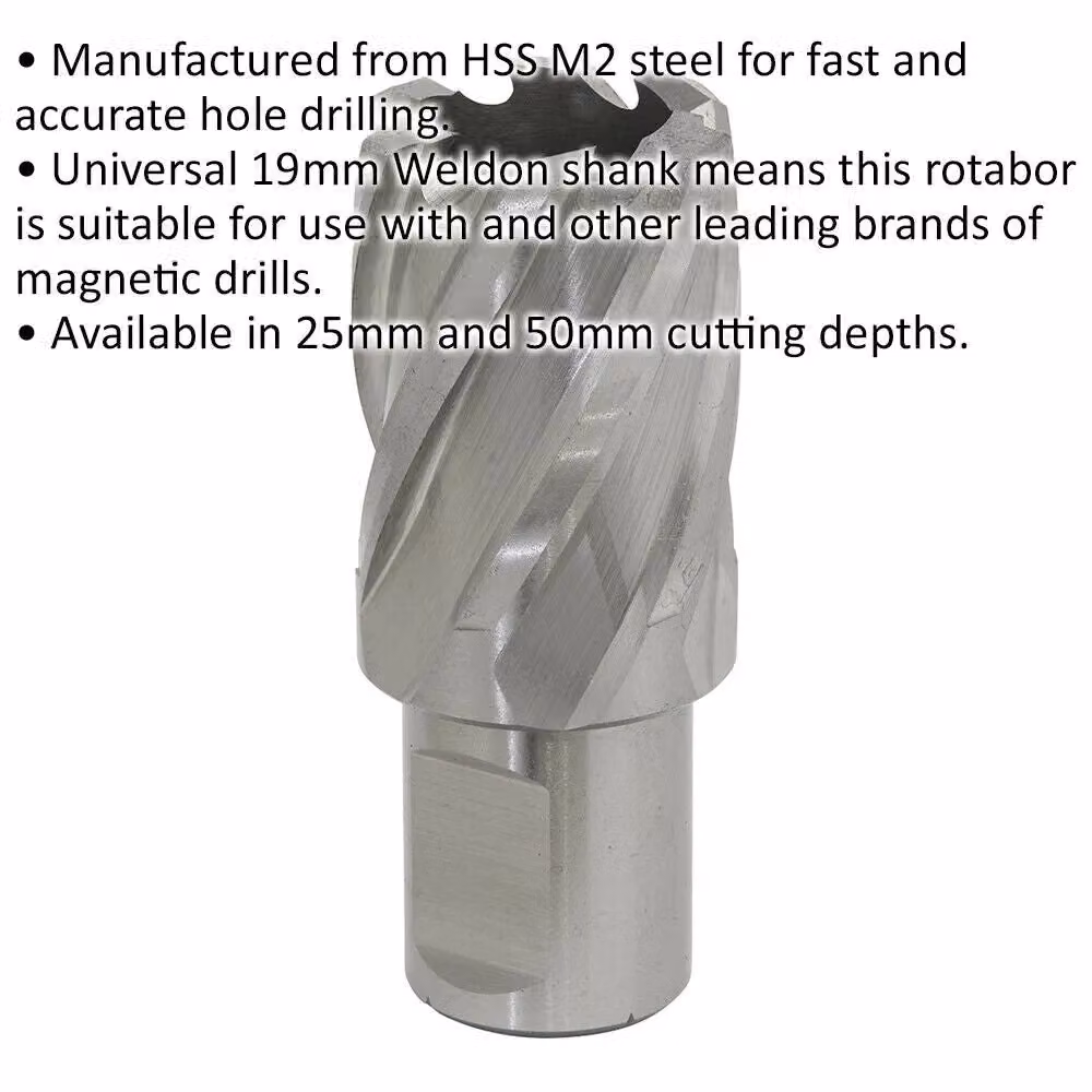Loops M2 Steel Annular Metal Core Drill Bit Silver 25 mm – 2
