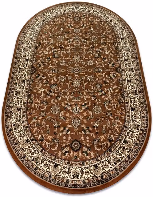 RugsX Royal Oriental Brown Rectangular Rug W: 100 cm, L: 180 cm – 1