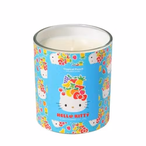 Hello Kitty Tropical Punch Scented Candle, 213g, Fruity and Floral Multicolour Decorative Candle