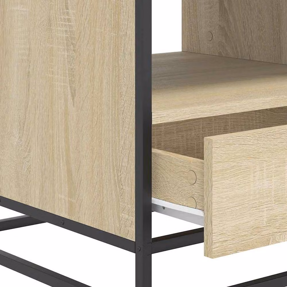 Berkfield Home Sonoma Oak Coffee Table in Beige, W/D/H: 100 x 50 x 45 cm – 4