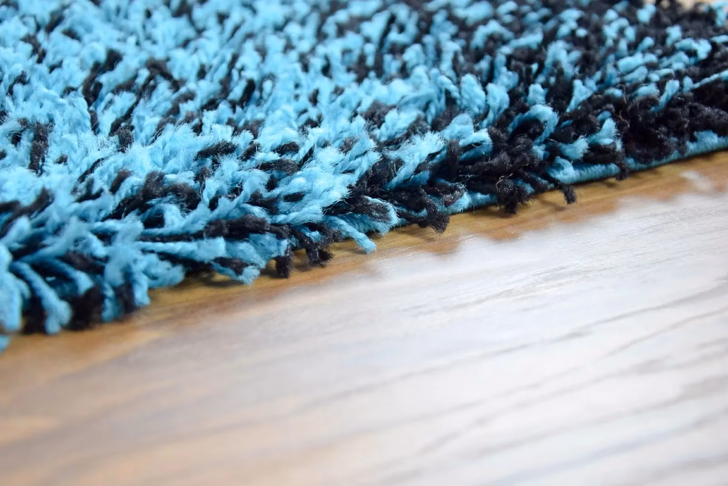Bravich LTD California Blended Thick Shaggy Rug in Blue and Petrol, W: 200 cm, D: 290 cm – 3