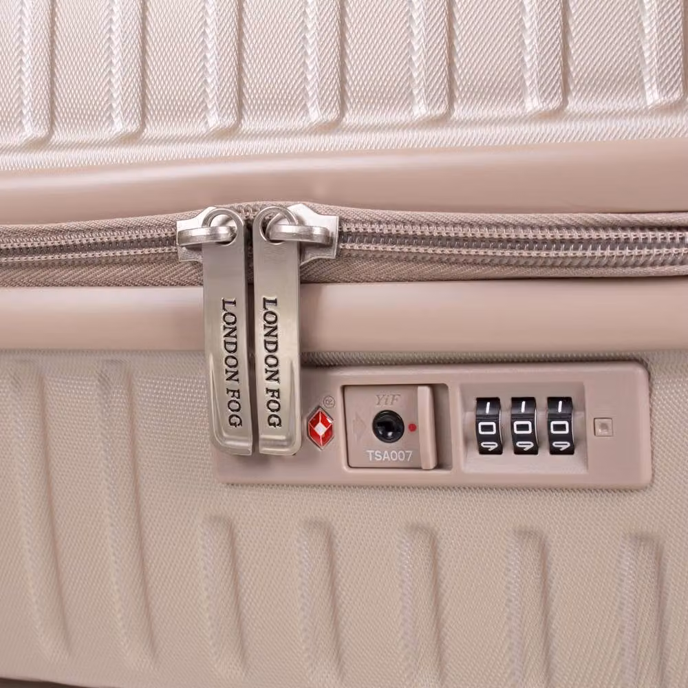London Fog Cavendish 3-Piece Hard Shell Suitcase Set with 4 Dual Wheels in Metallic Gold – 5