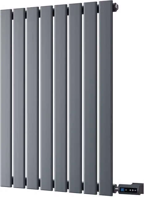 Typhoon Anthracite Single Panel Horizontal Electric Thermostatic WiFi Radiator