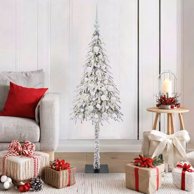 Berkfield Home White Christmas Tree with 150 LEDs, Height: 120 cm – 1