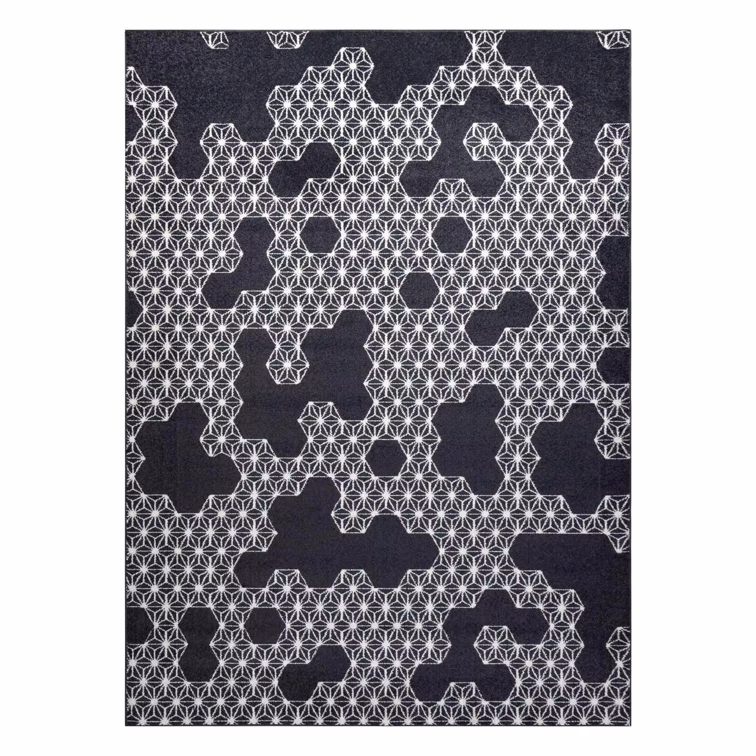 RugsX Heos Geometric Modern Rug in Metallics, W: 120 cm, L: 170 cm – 2