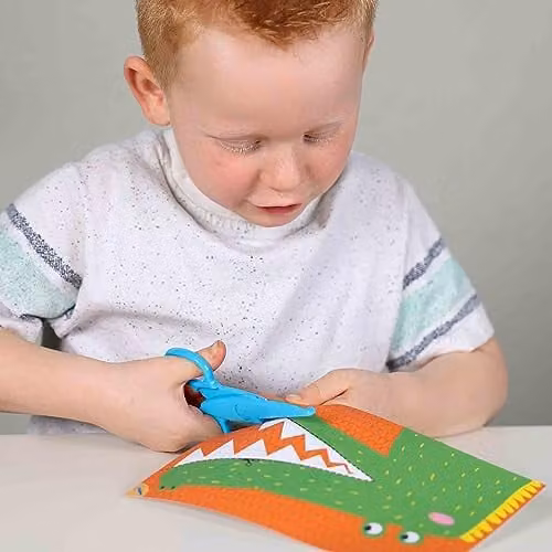 SES Creative Zigzag Pinking Scissors Set for Children in Yellow, Red, Green and Blue – 2