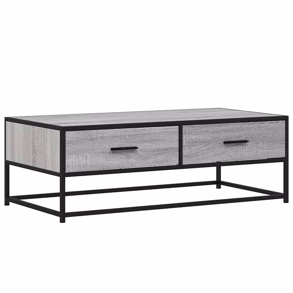 Berkfield Home Durable Grey Sonoma Coffee Table, W/D/H: 100 x 50 x 35 cm – 2