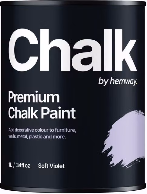 Hemway Chalk Paint Flat Matt in Soft Violet, 1 l