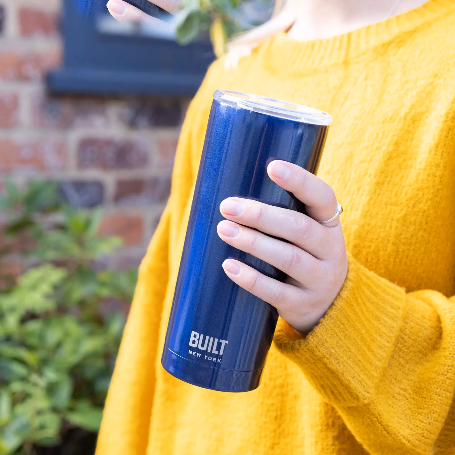 Built NY Double Walled Stainless Steel Travel Mug with Lid, Blue, 590 ml – 4
