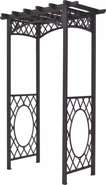Rowlinson Wrenbury Curved Metal Arch in Grey