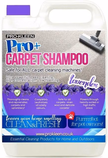 ProKleen Carpet Cleaning Shampoo Odour Remover with Lavender Fragrance, 5 l – 1