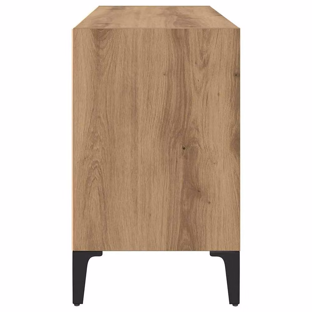 Berkfield Home Artisan Oak Medium TV Stand in Brown – 4