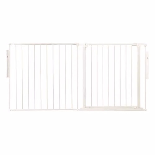 Safetots Premium Multi Panel Room Divider with Swing Door, White, Width: 154 cm, Height: 70 cm – 1