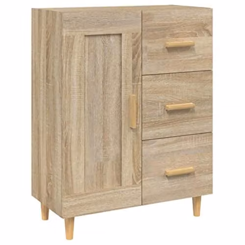 vidaXL Modern Sideboard in Brown Sonoma Oak, W/D/H: 69.5 x 34 x 90 cm