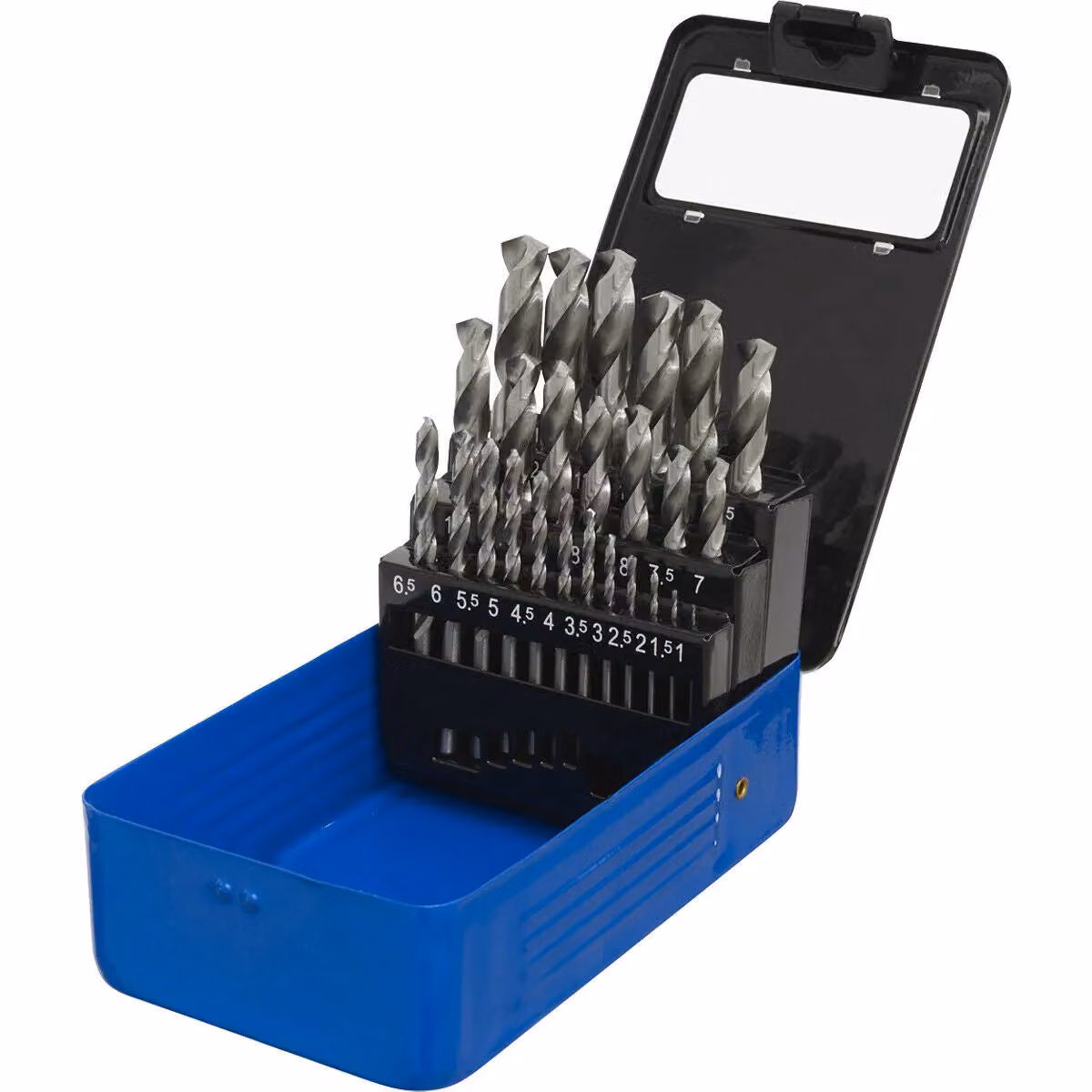 Loops 25 Piece HSS Twist Drill Bit Kit in Silver and Multicolour – 2