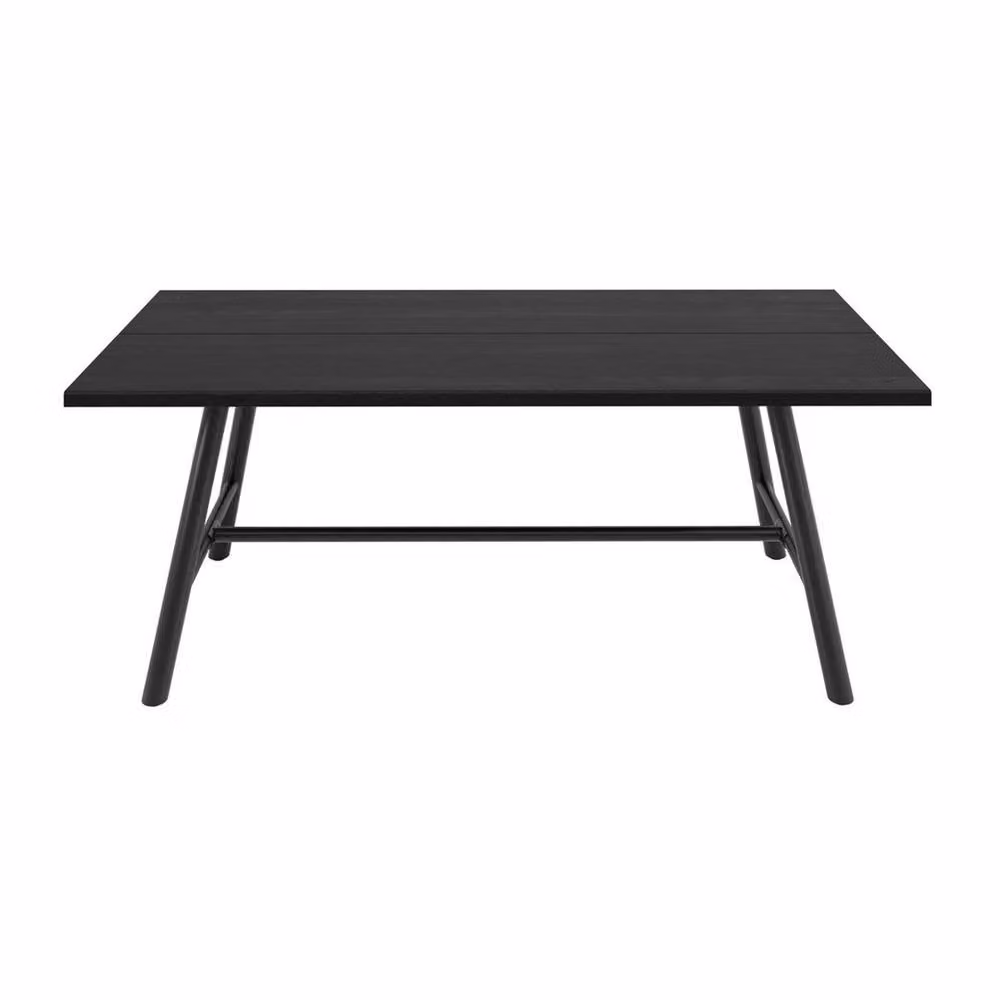 Lemon Pavilion Furniture Louie Indoor Dining Table in Black and Silver with Wood and Metal Finish, W: 200 cm, D: 89 cm, H: 76 cm – 2