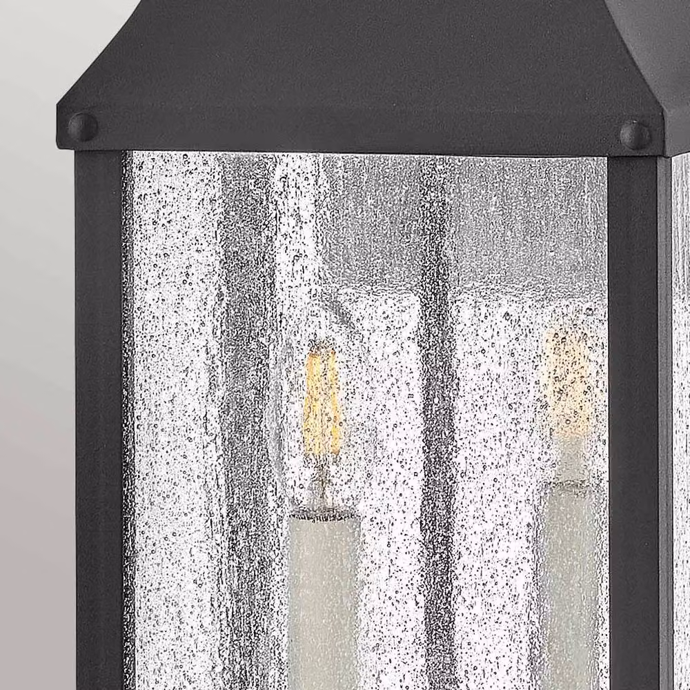 Netlighting Beacon Hill 2 Light Medium Outdoor Wall Lantern in Museum Black with Transparent Glass, IP44 Rated – 3