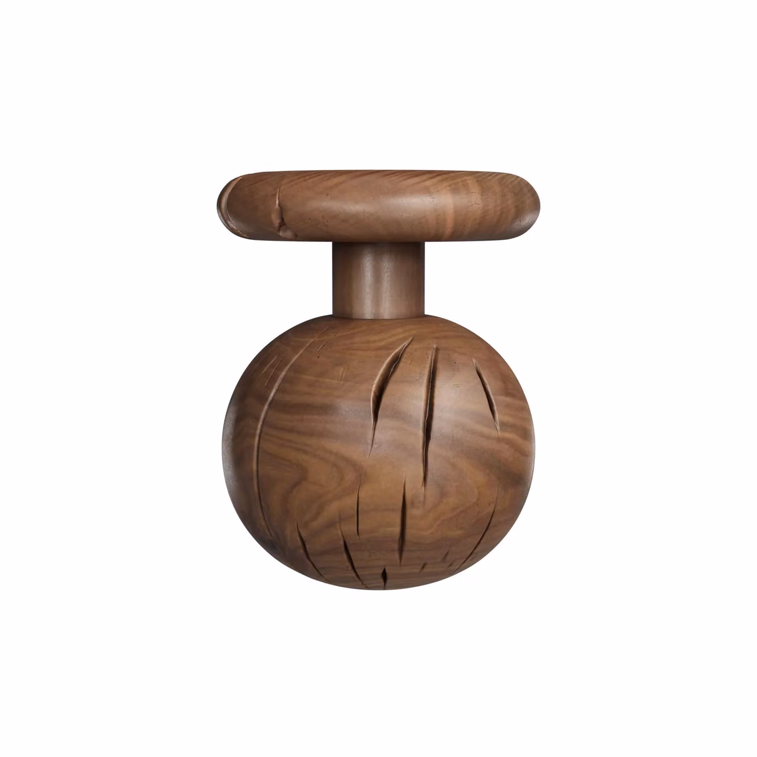 Dome Deco GLOBE Side Table in Brown Wood