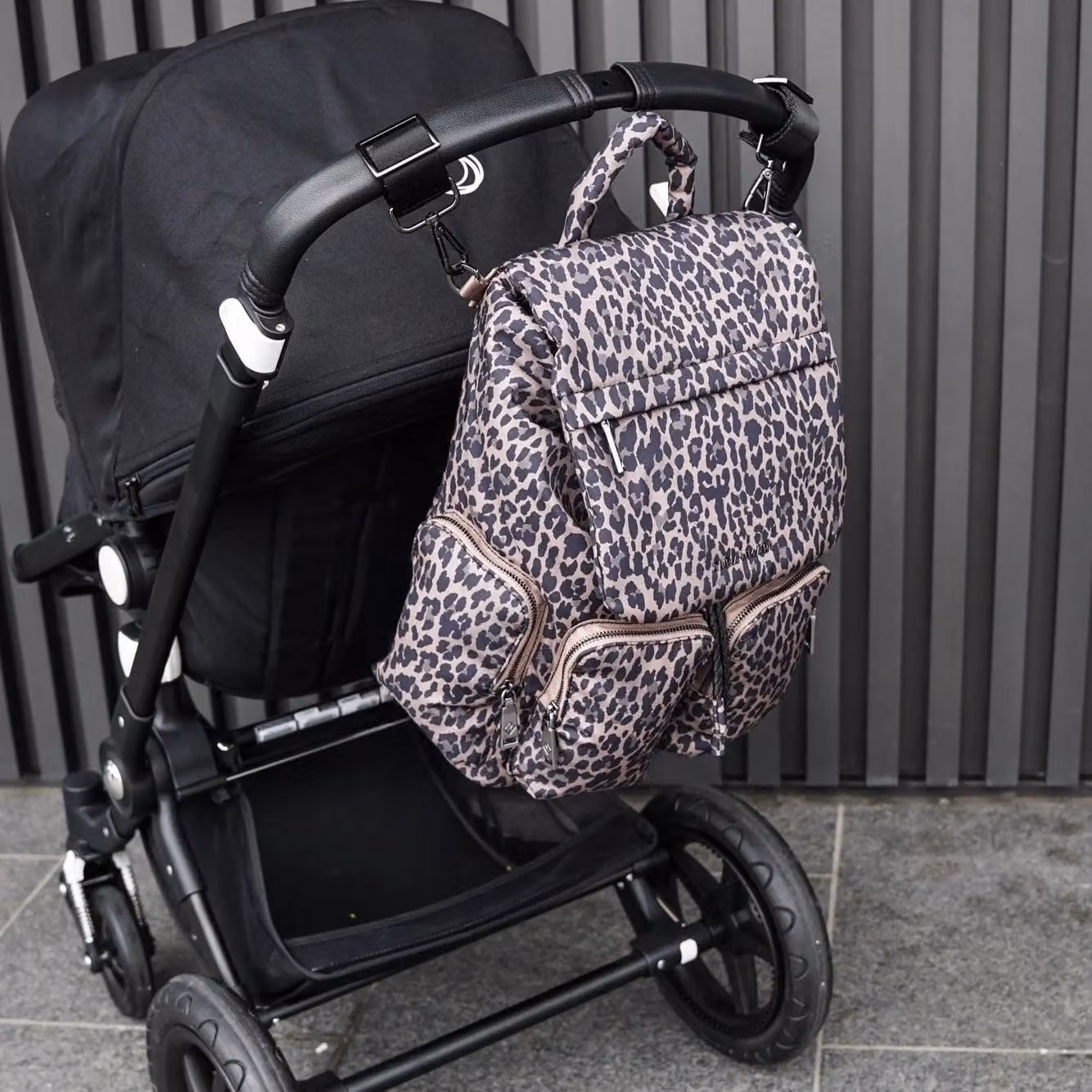 Tiba + Marl Alto Changing Backpack in Brown Tonal Leopard – 3