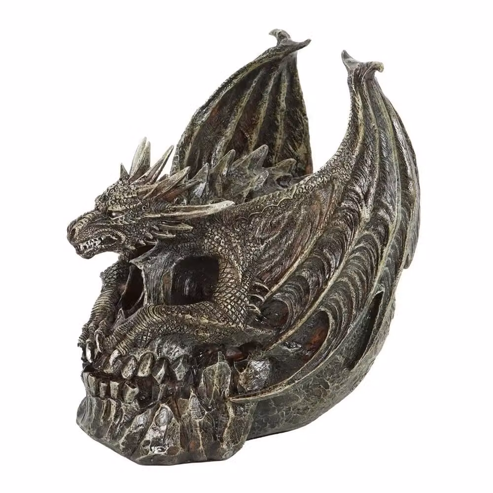 Spiral Direct Draco Dragon Skull Ornament in Brown – 2
