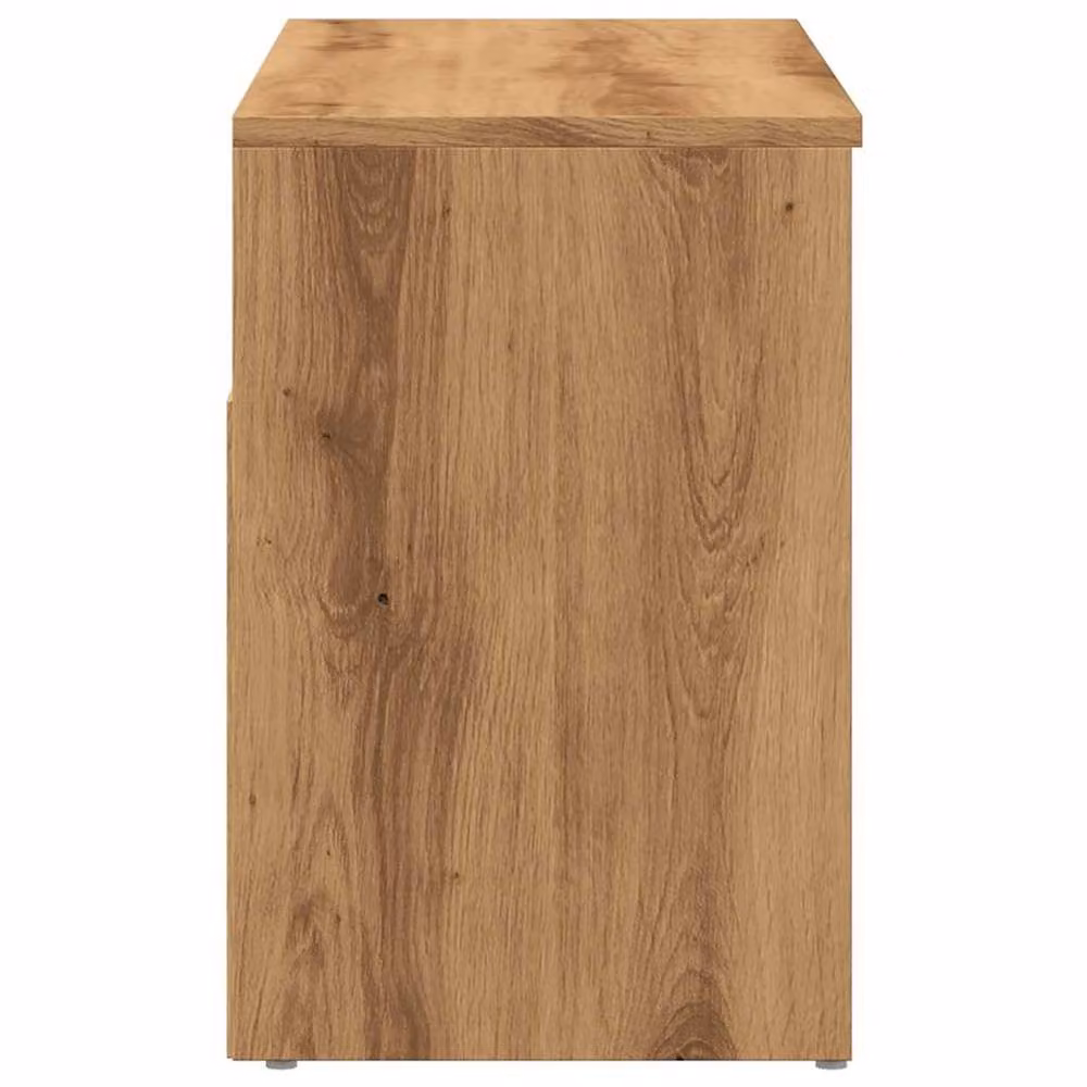 Berkfield Home Artisan Oak Shoe Bench in Brown, W/D/H: 80 x 30 x 45 cm – 4