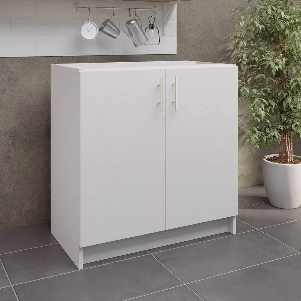 SPETLEK Modern White Matt Kitchen Base Unit with Hinged Doors and Internal Shelves – 2