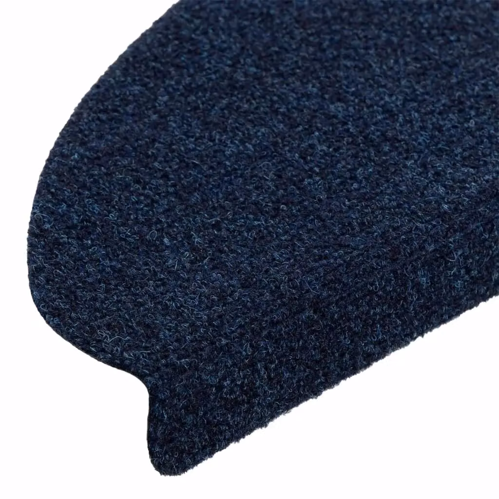 Berkfield Home Self-adhesive Stair Mats, 10 Pack, Navy Blue, W/D/H: 65 x 21 x 4 cm – 3