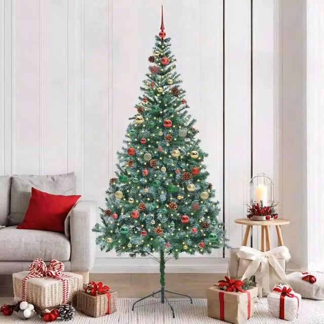 Berkfield Home Artificial Christmas Tree with Stand, Green, Height: 210 cm – 1
