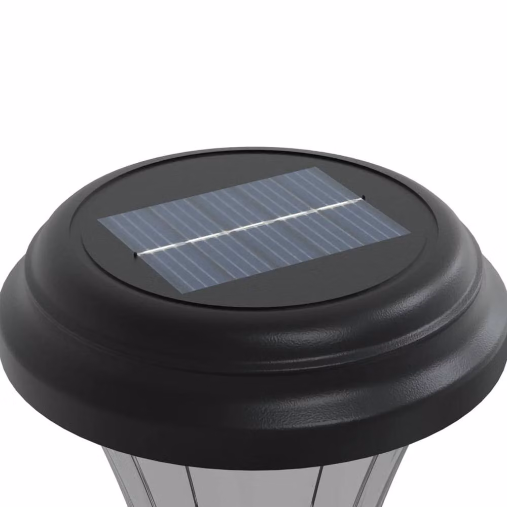Berkfield Home Solar LED Pathway Lights with Ground Spikes, 12 Pack, Black and White – 3