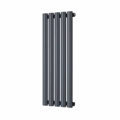 UK Radiators Omeara Anthracite Elliptical Tube Horizontal Designer Radiator W: 29 cm, H: 80 cm – 2