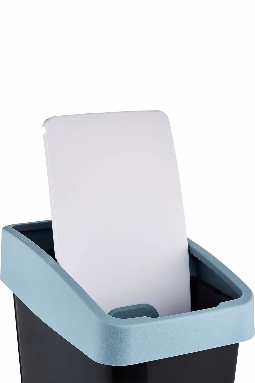 Keeeper Premium Rubbish Bin with Flip Lid, 25 Litre, Nordic Blue – 2