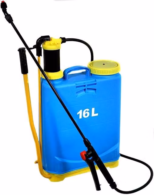 MantraRaj 16 Litre Manual Knapsack Backpack Pressure Sprayer for Lawns and Vegetable Gardens, Blue