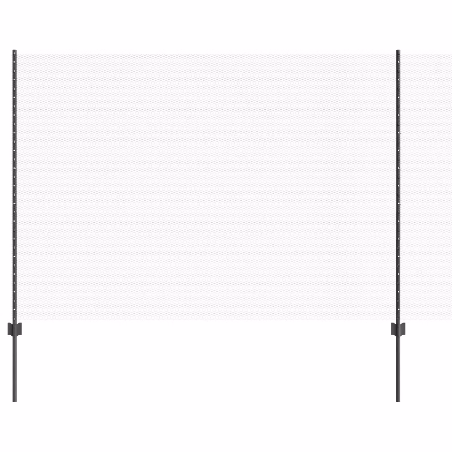 Berkfield Home Steel U-Channel Fence Posts, Grey, 22 Pieces, Height: 160 cm – 2