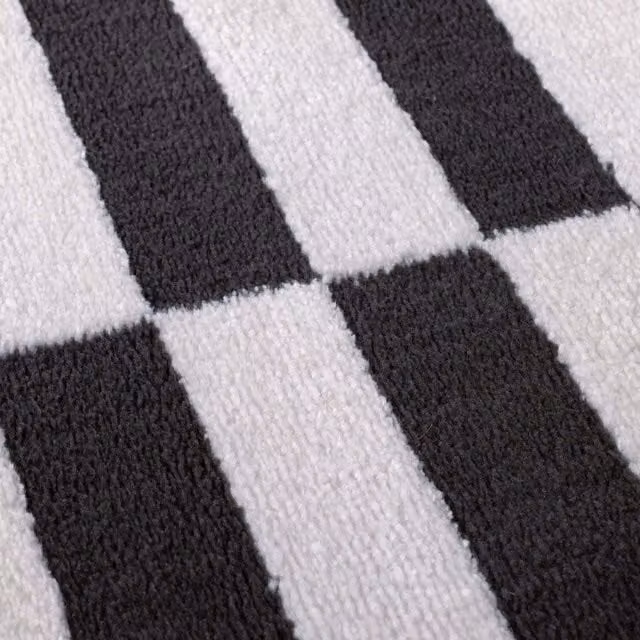 The Rugs Loft Offset Striped Textured Runner, Dark Grey, W: 80 cm, L: 300 cm